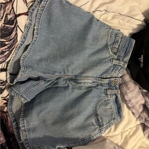 Hollister Light Blue Jean Shorts